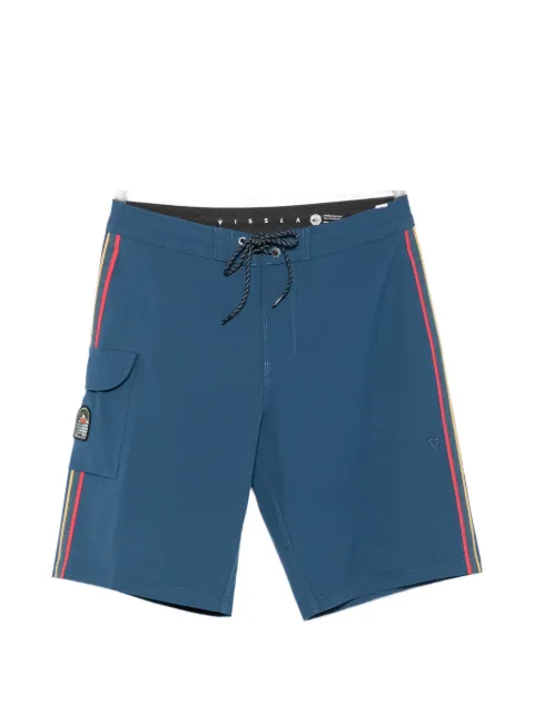 VISSLA Long Sets side-stripe swim shorts