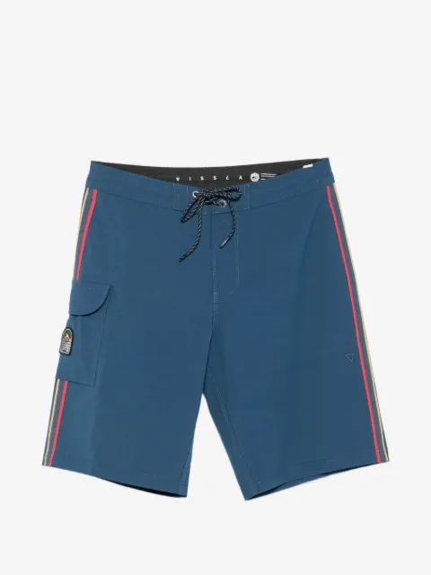 VISSLA Long Sets side-stripe swim shorts