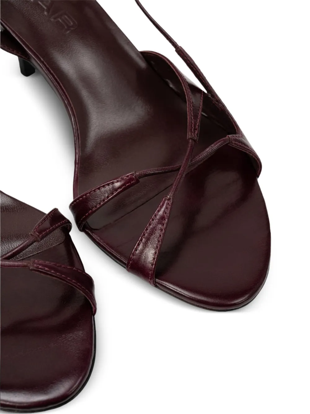 BY FAR Sierra slingback sandals Rood