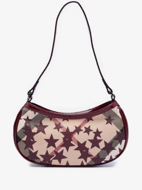Burberry Pre-Owned 2000-2017 Mini Supernova Check Coated Canvas Stars Hobo shoulder bag