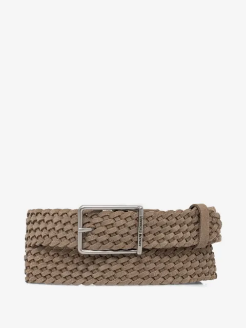 Armani Exchange braided suede belt