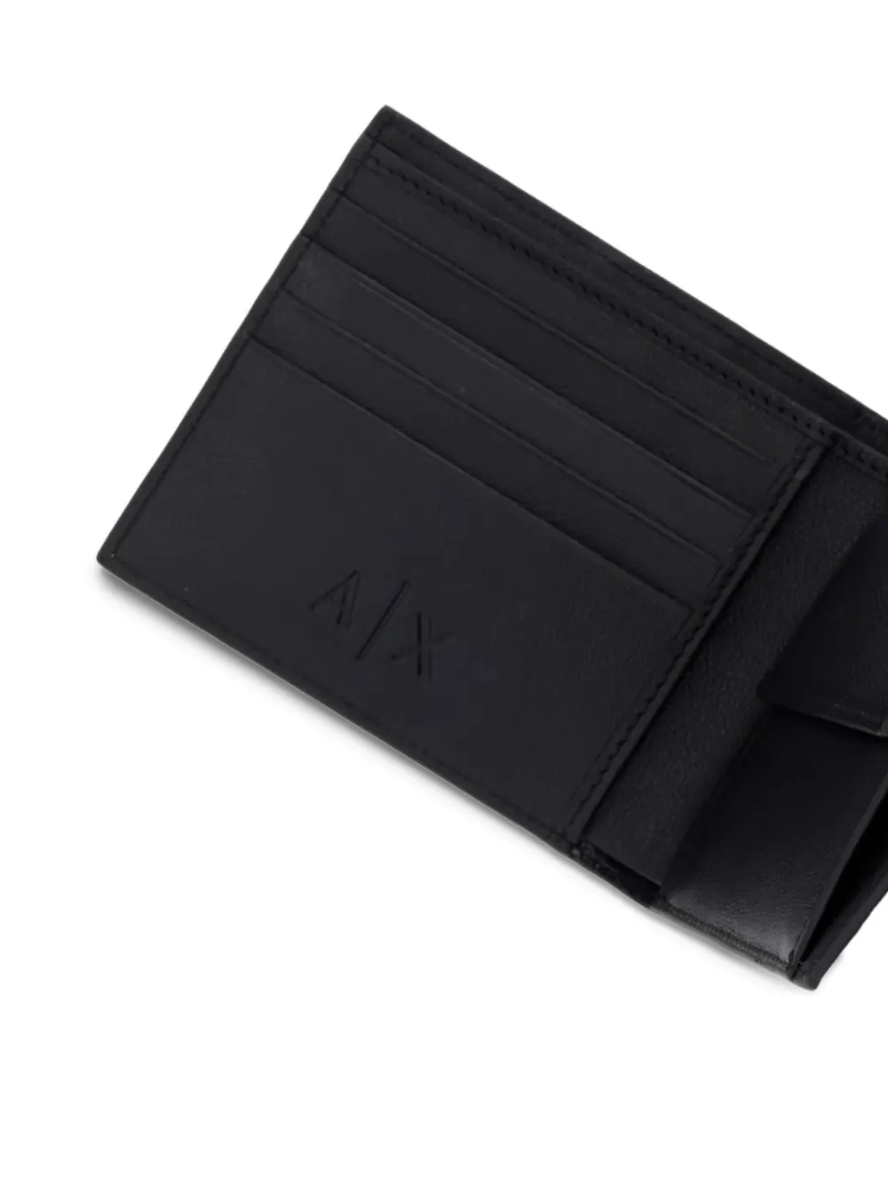 Armani Exchange Portemonnee met logo-reliëf Zwart