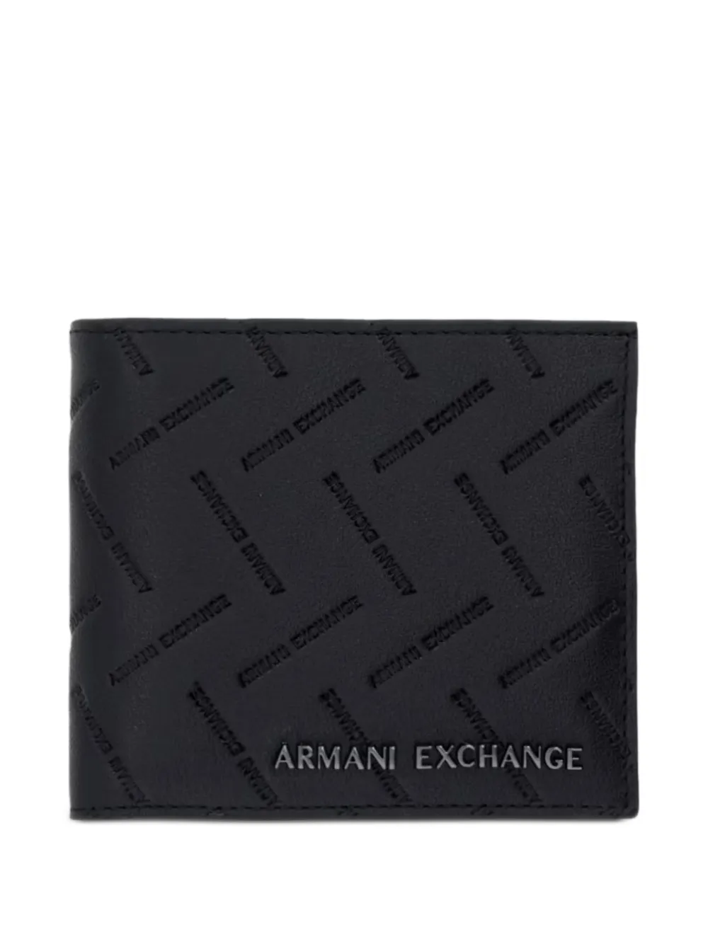 Armani Exchange Portemonnaie mit Logo-Prägung - Schwarz