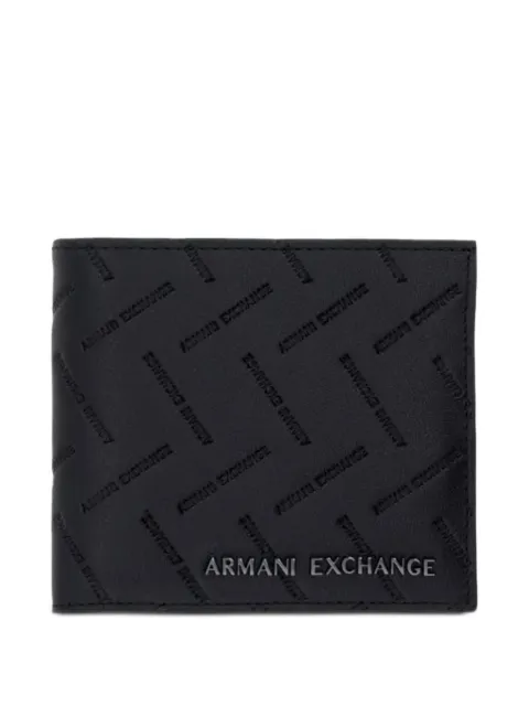 Armani Exchange logo-embossed bifold wallet