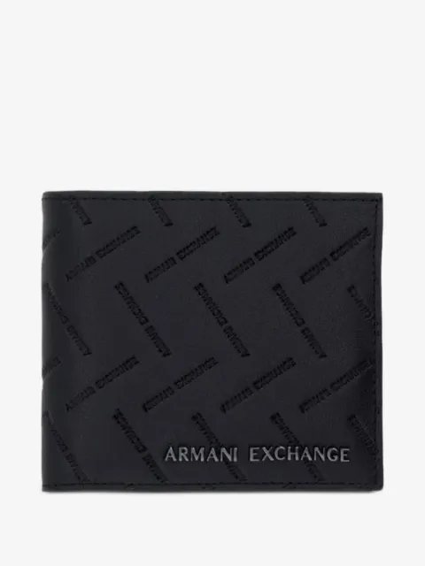 Armani Exchange logo-embossed bifold wallet