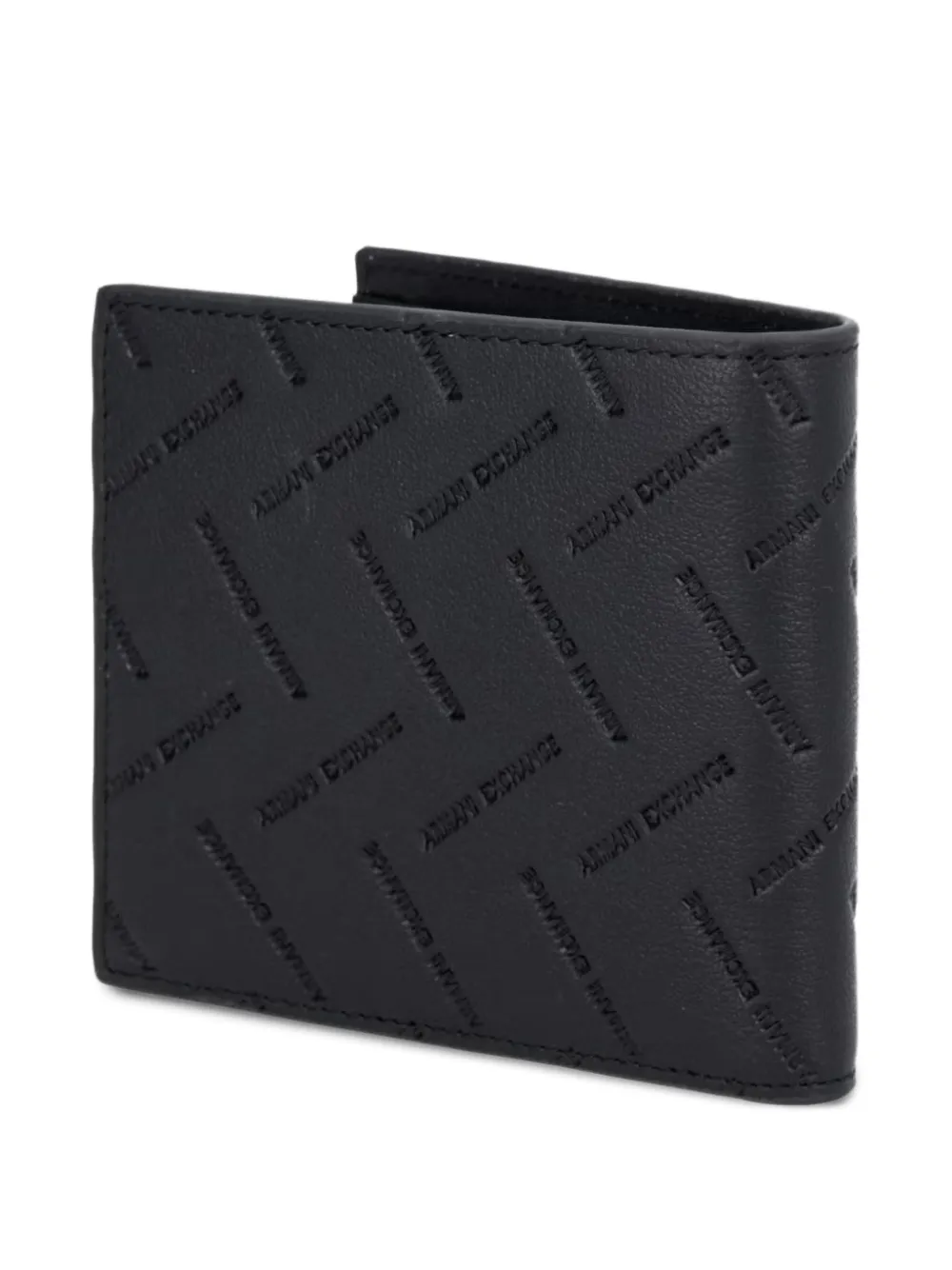 Armani Exchange Portemonnee met logo-reliëf Zwart