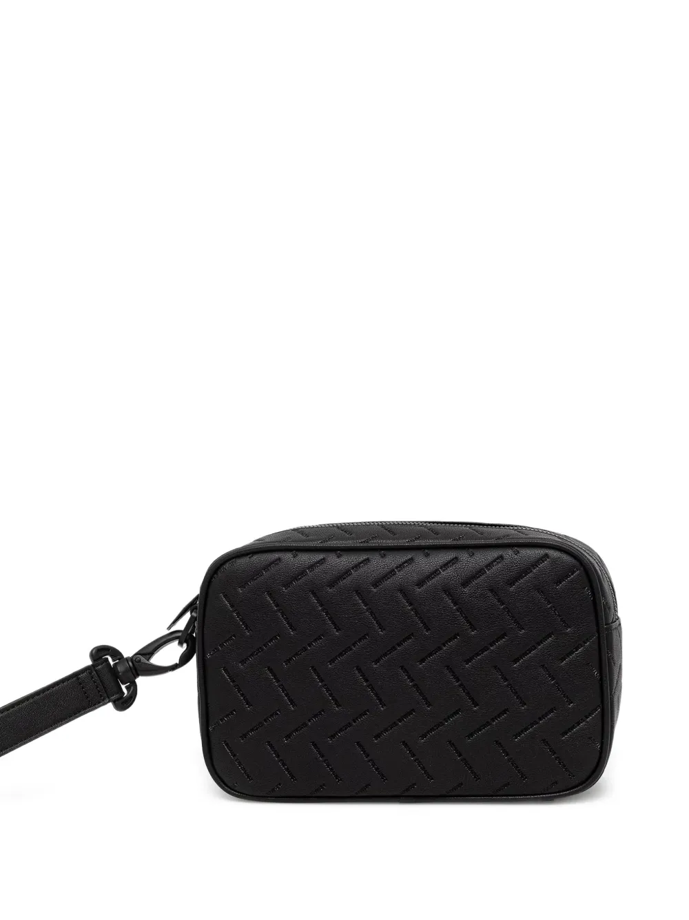 Armani Exchange Toilettas met logo Zwart