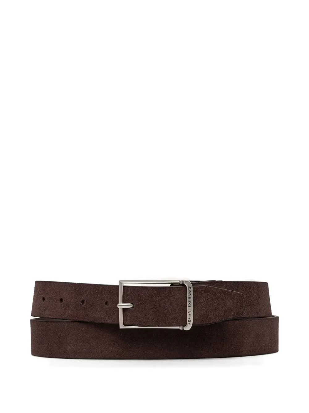 Armani Exchange suede belt - Marrone