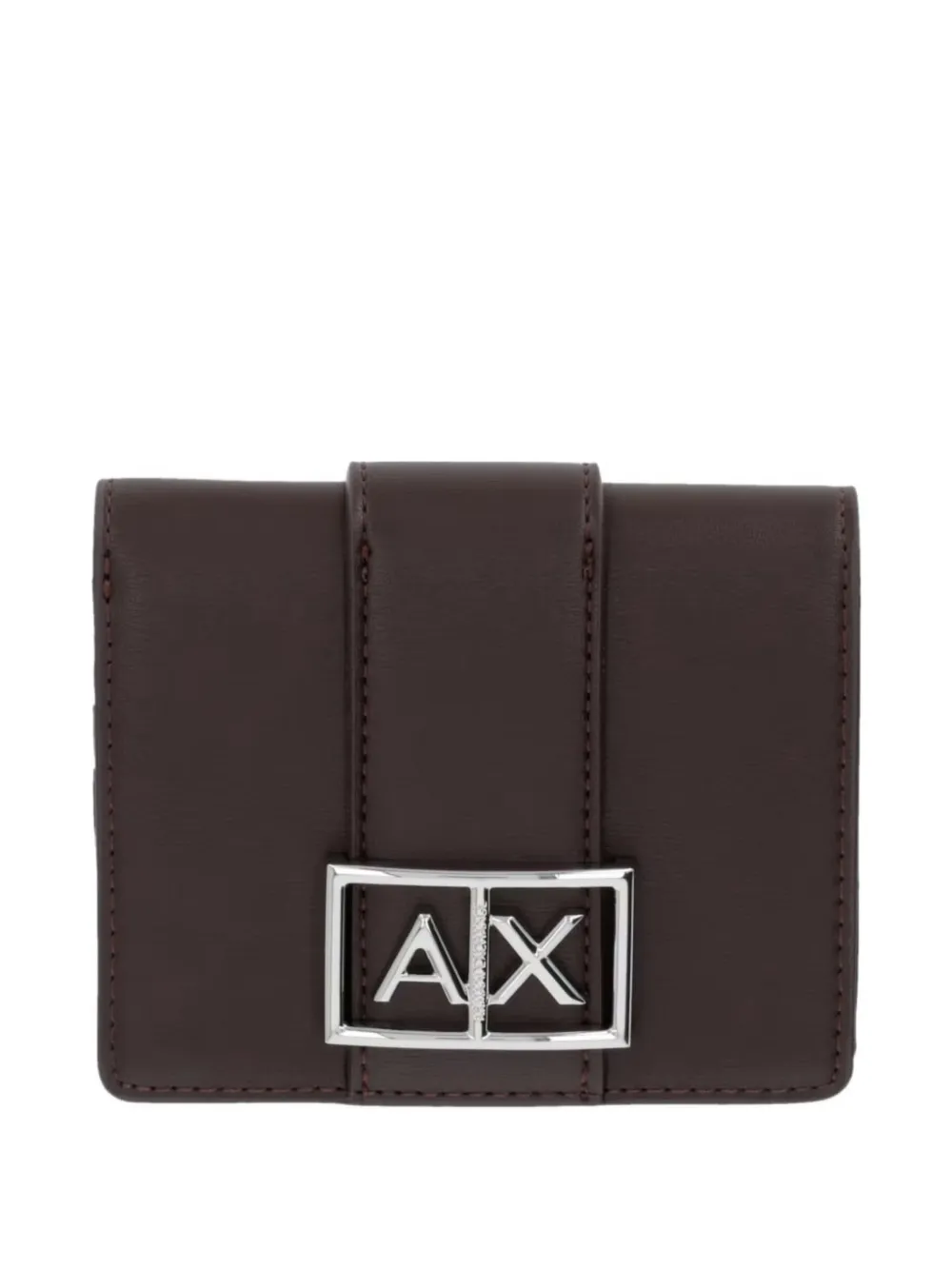 Armani Exchange logo-detail wallet - Marrone