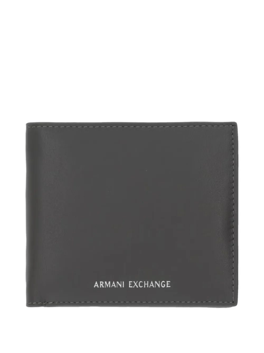 Armani Exchange logo-lettering bi-fold wallet - Grigio