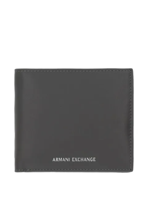 Armani Exchange logo-lettering bi-fold wallet