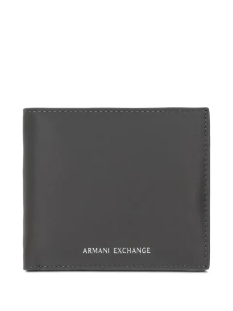 Armani Exchange logo-lettering bi-fold wallet