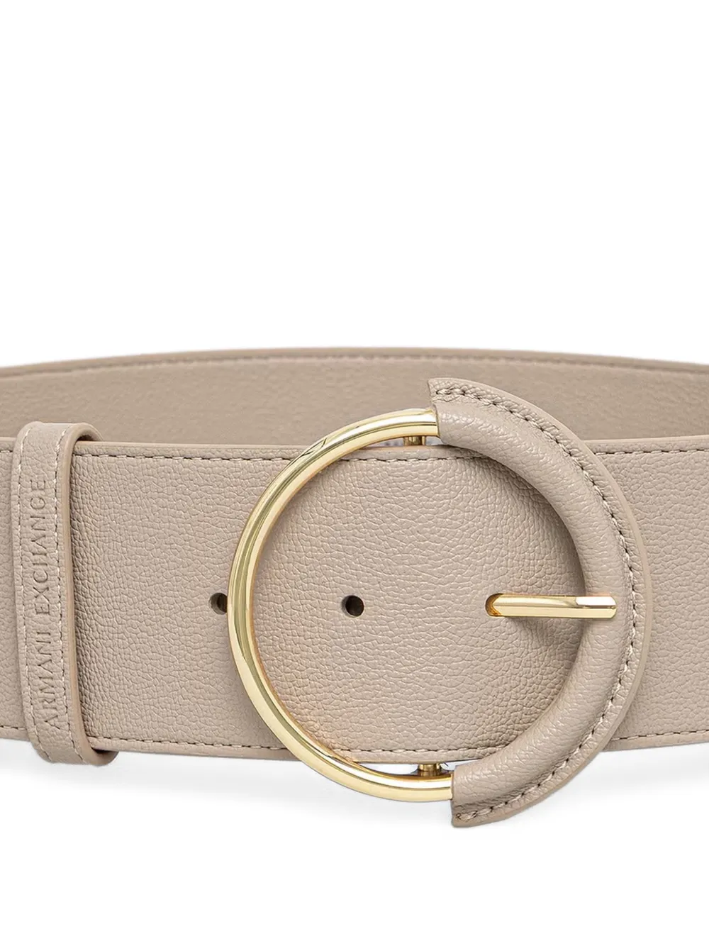 Armani Exchange Riem met logo-reliëf Beige