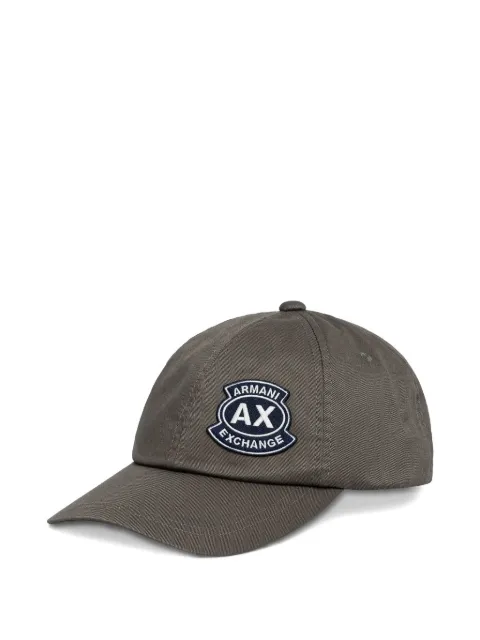 Armani Exchange logo-patch baseball cap