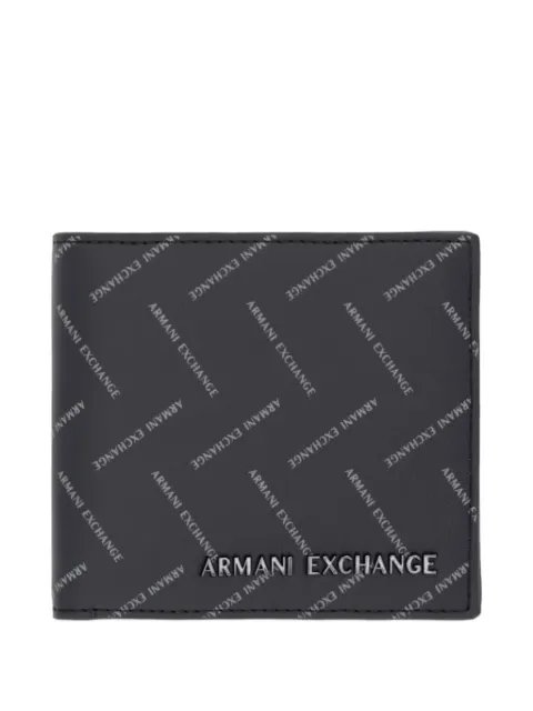 Armani Exchange logo-print wallet