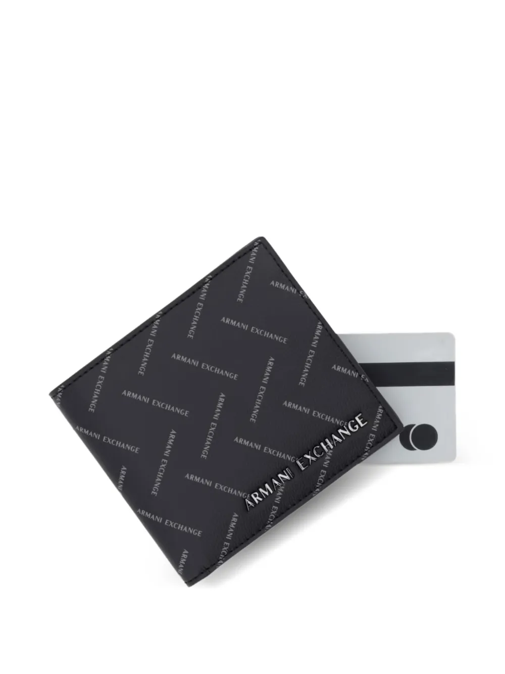  Armani Exchange Cartera Con Logo Estampado - Negro 
