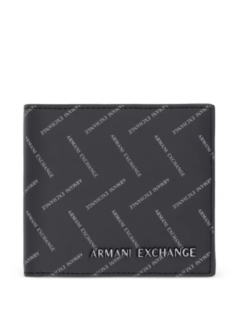 Armani Exchange logo-print wallet