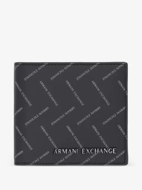 Armani Exchange cartera con logo estampado