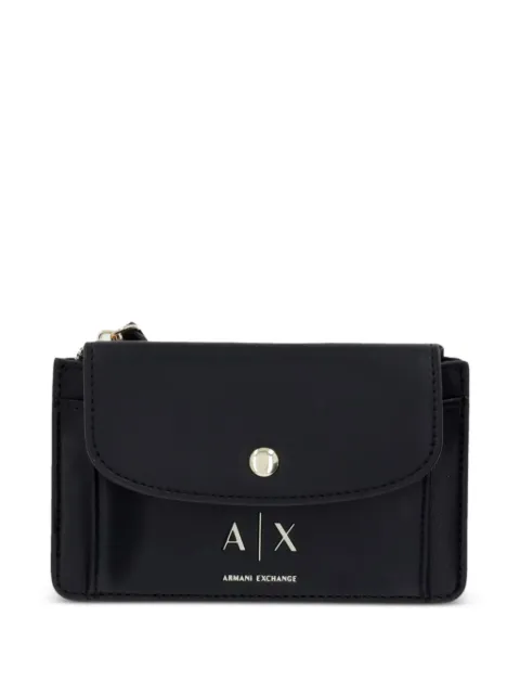 Armani Exchange logo-print wallet