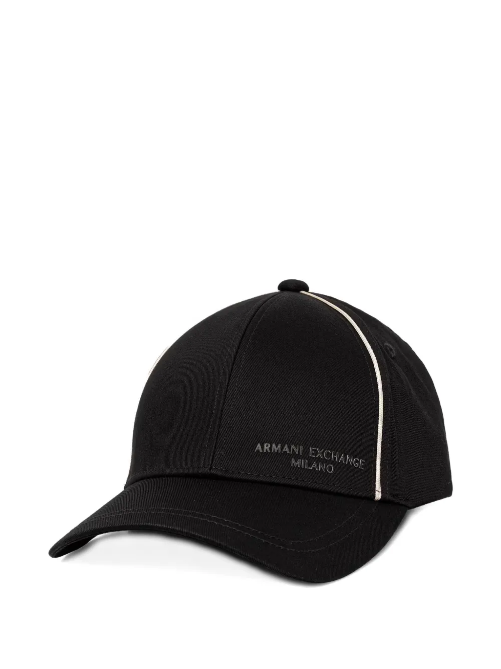 Armani Exchange logo-lettering baseball cap - Nero