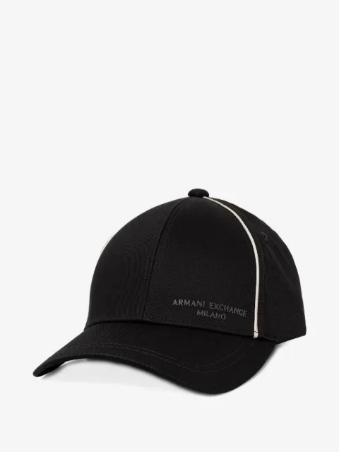 Armani Exchange gorra de béisbol con letras del logo