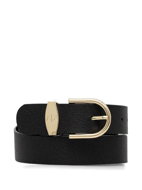 Armani Exchange cinturón con detalle del logo