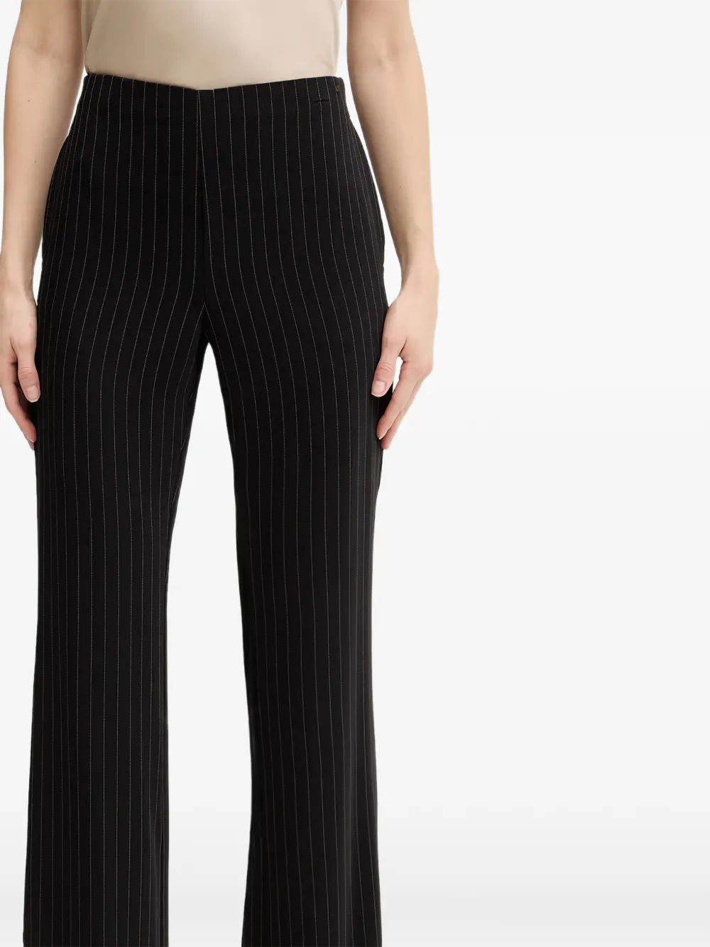 Armani Exchange Broek met krijtstreep Zwart