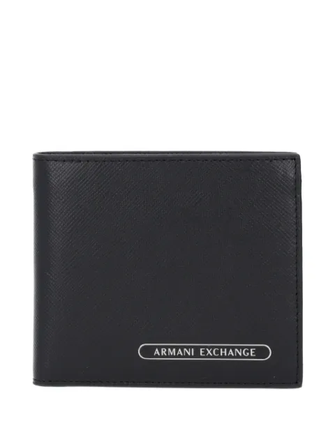 Armani Exchange logo-lettering wallet