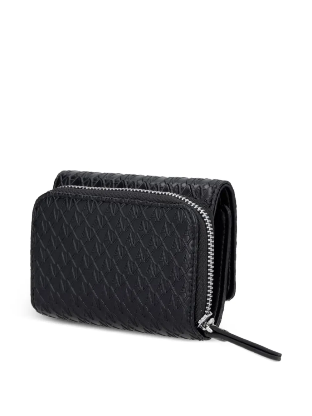 Armani Exchange Portemonnee met logo-reliëf Zwart