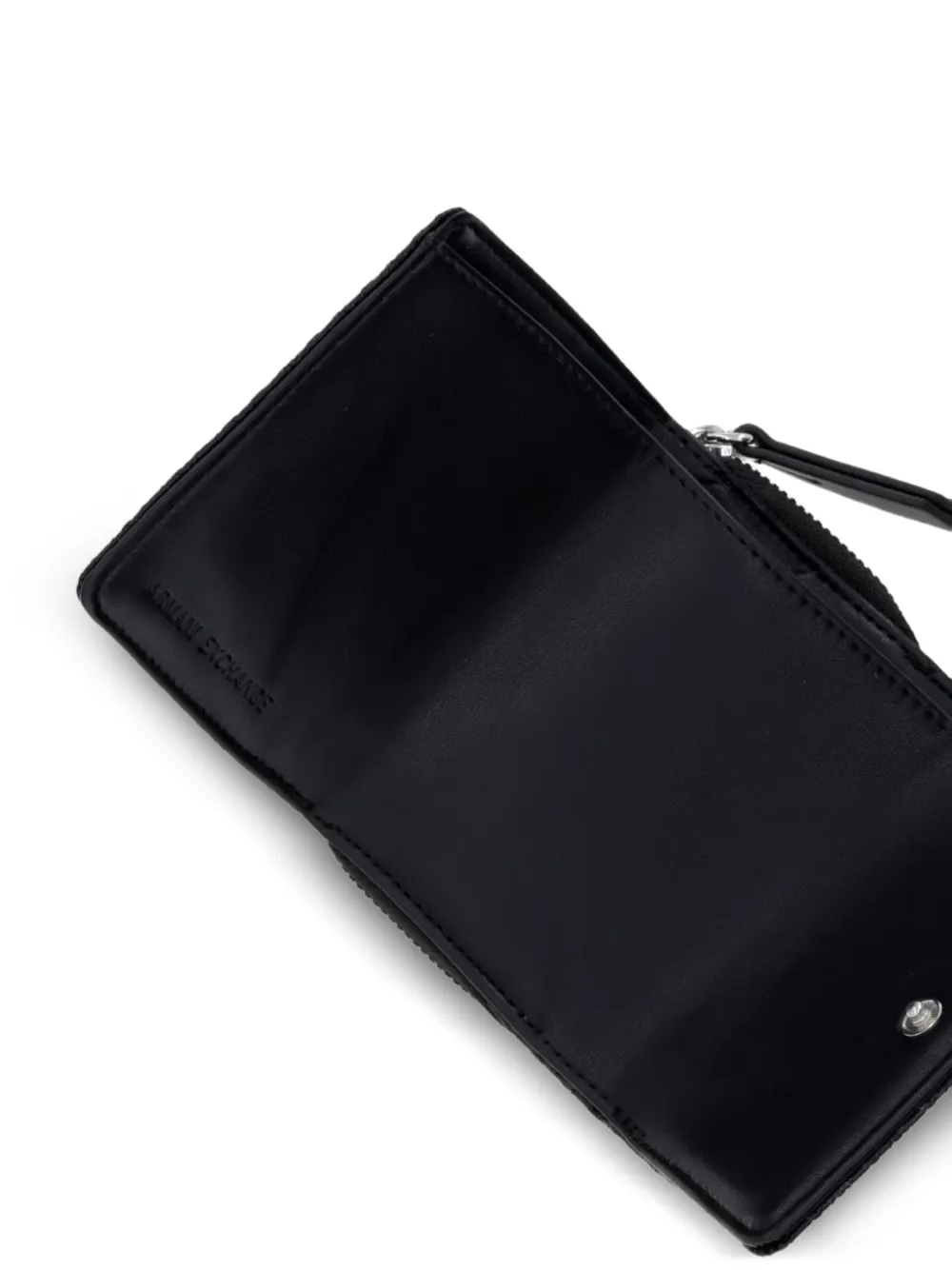 Armani Exchange Portemonnee met logo-reliëf Zwart