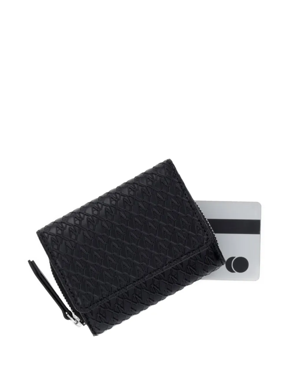 Armani Exchange Portemonnee met logo-reliëf Zwart