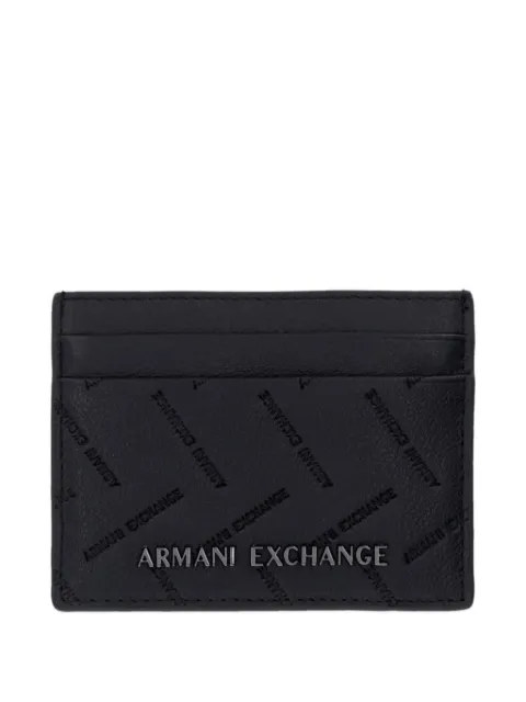 Armani Exchange logo-debossed wallet