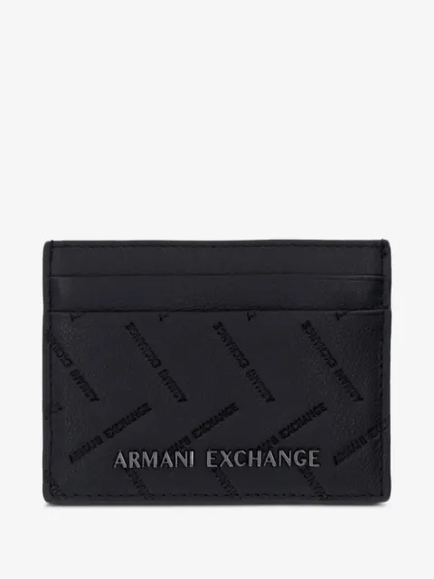 Armani Exchange cartera con logo en relieve