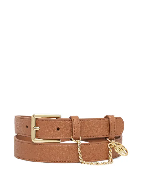 Armani Exchange cinturón con detalle de cadena