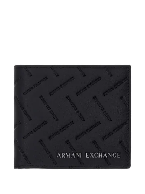Armani Exchange logo-debossed wallet