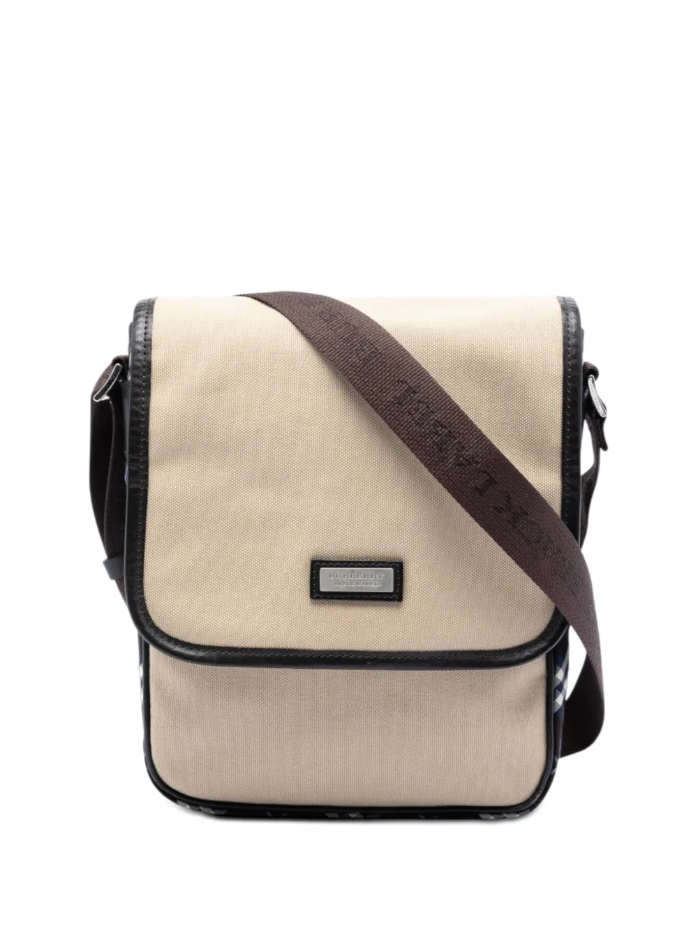 Burberry Pre-Owned 2000-2017 Nova Check Trimmed Canvas crossbody bag - Blue