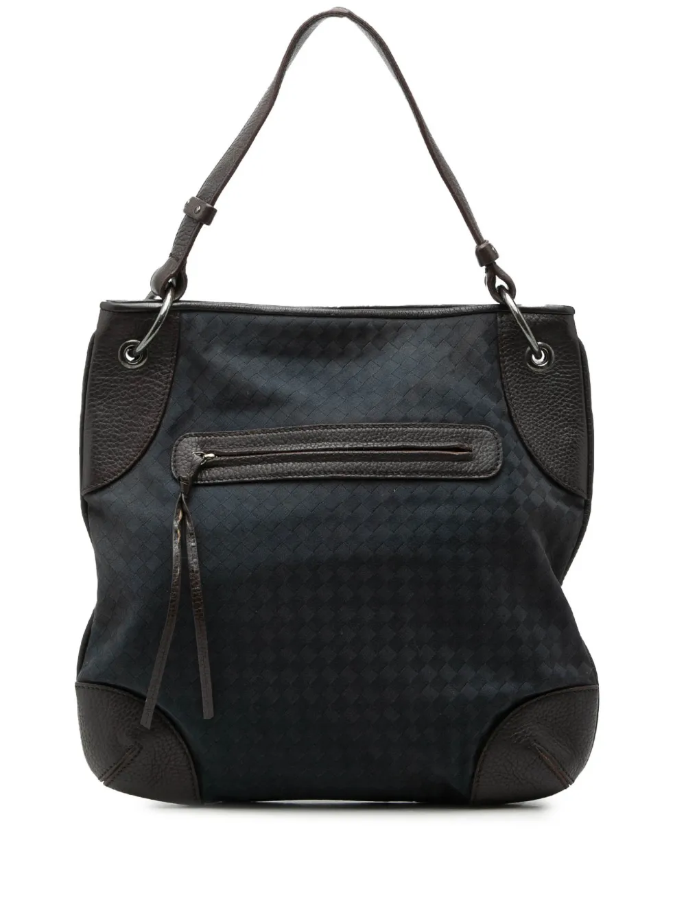 Bottega Veneta Pre-Owned 2007-2011 Intrecciato Canvas and Leather hobo bag - Blu