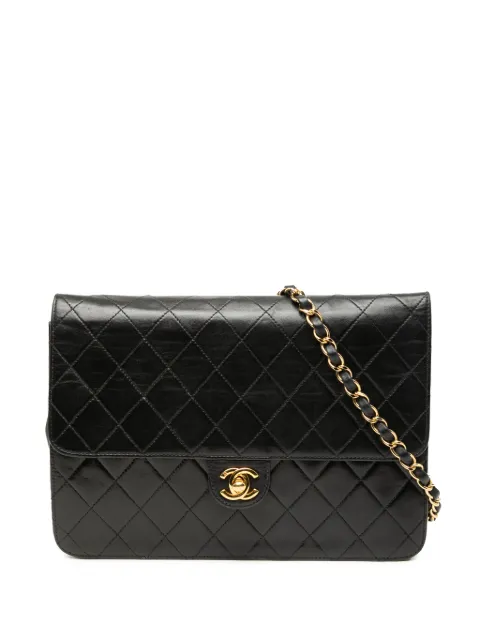 CHANEL Pre-Owned 2000-2002 Medium CC Quilted Lambskin Single Flap shoulder bag