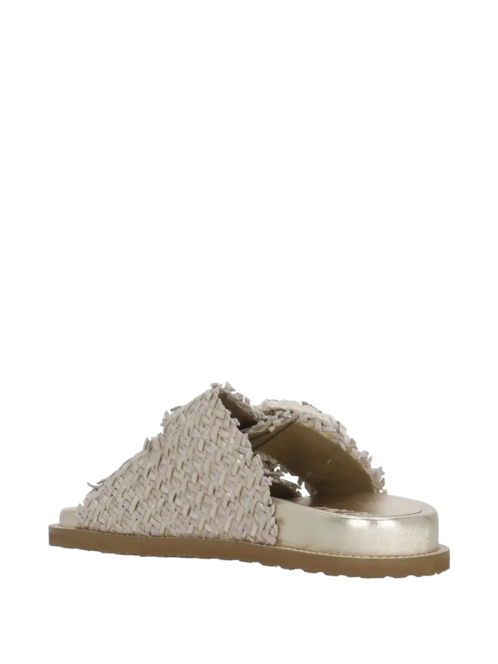 CORAL BLUE Geweven sandalen Goud