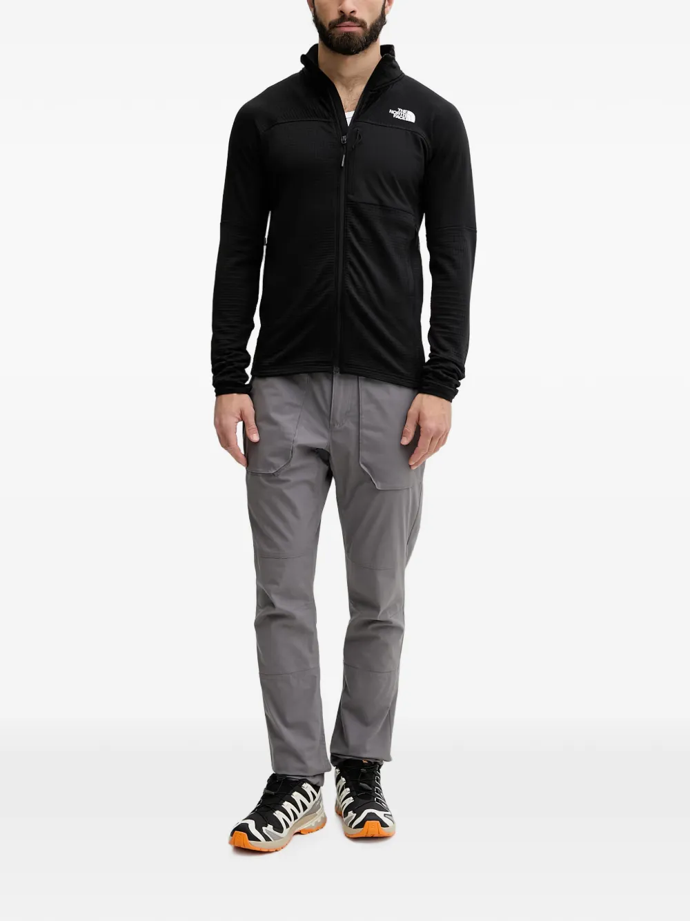 The North Face Stormgap Power Grid™ sweater met rits Zwart