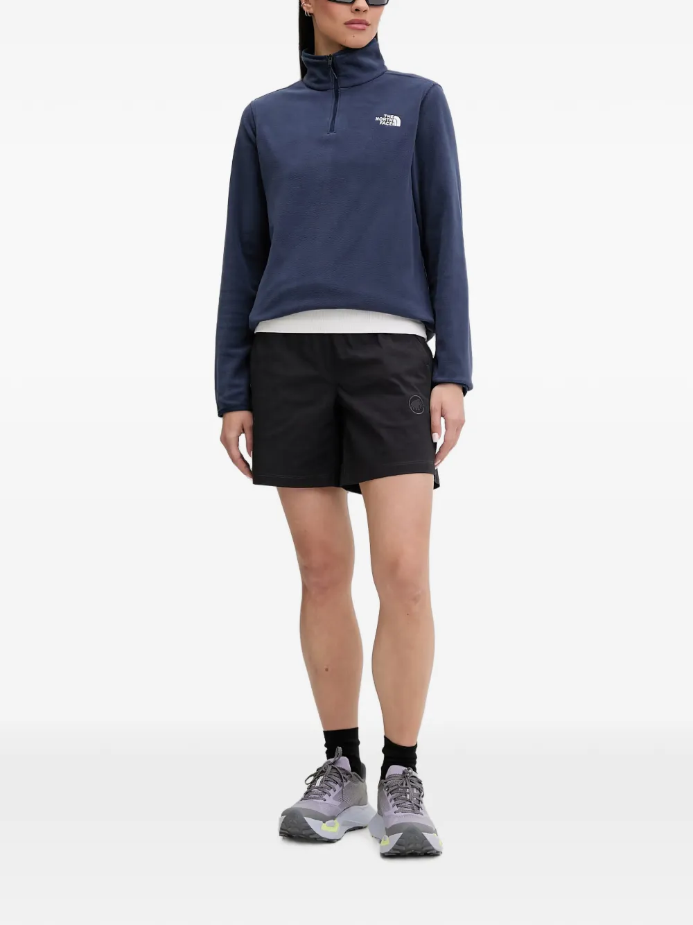 The North Face Sweater met geborduurd logo Blauw
