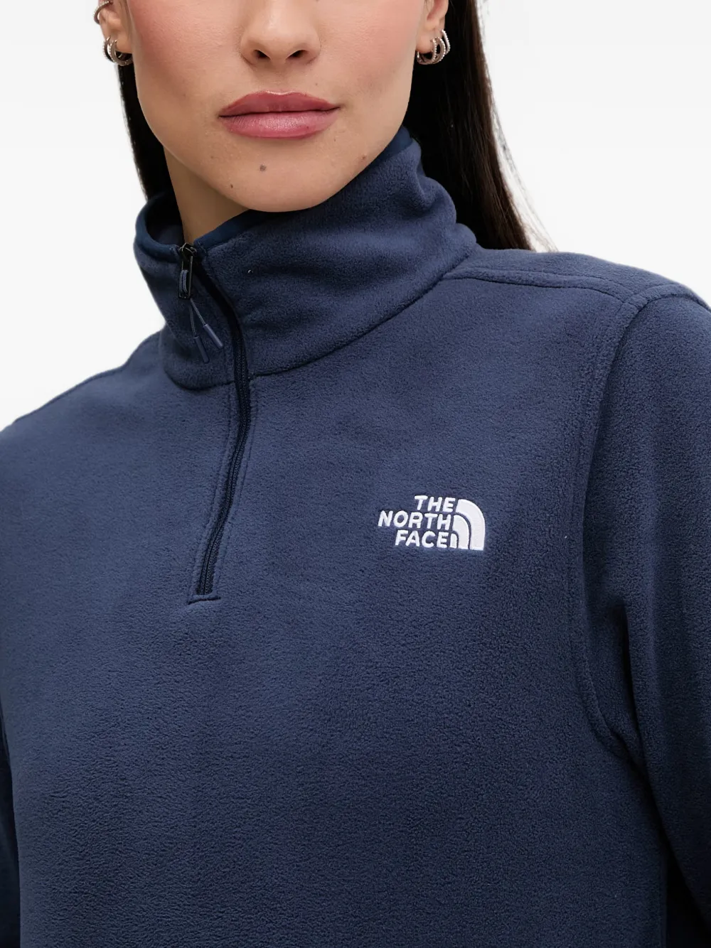 The North Face Sweater met geborduurd logo Blauw