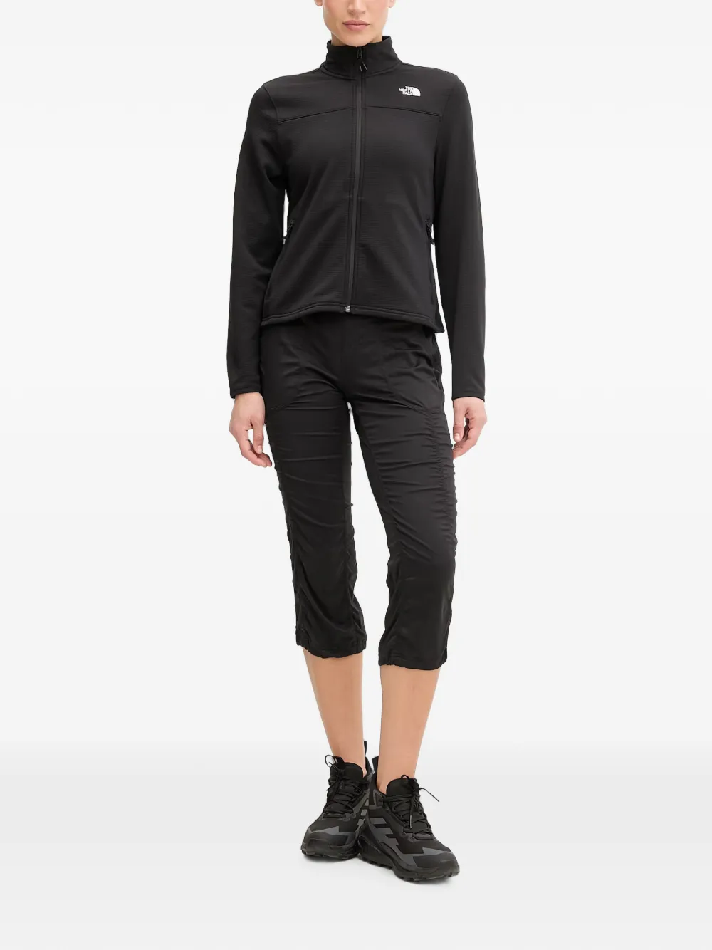 The North Face Cedar Trail Grid lichtgewicht jack met logoprint en rits Zwart