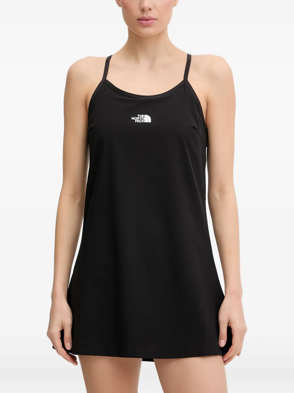 The North Face Abito corto con logo e scollo olimpionico - Nero