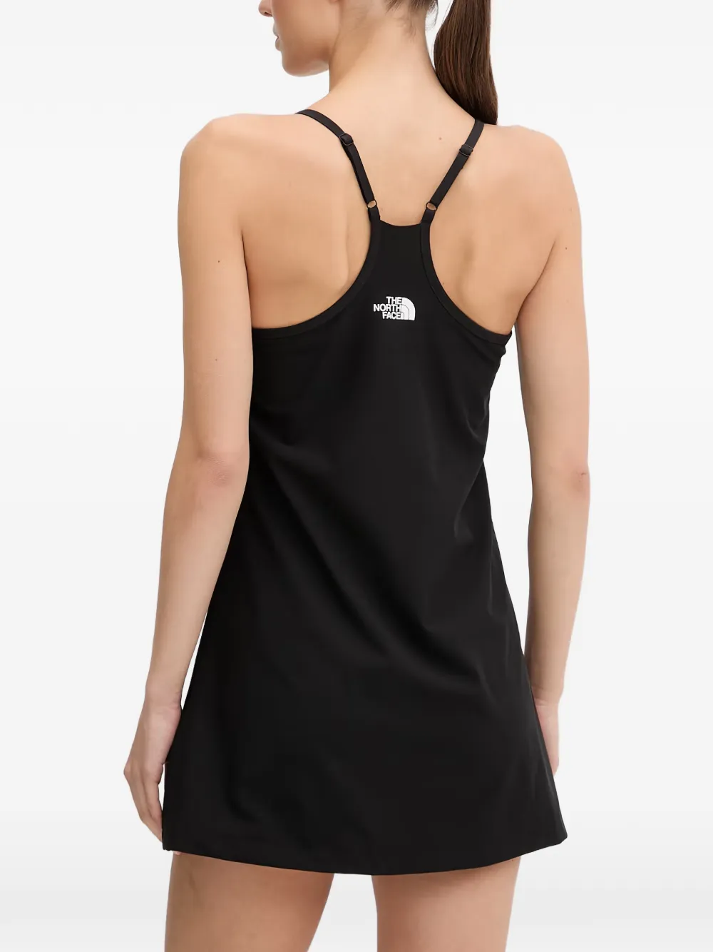 The North Face Racerback mini-jurk met logoprint Zwart