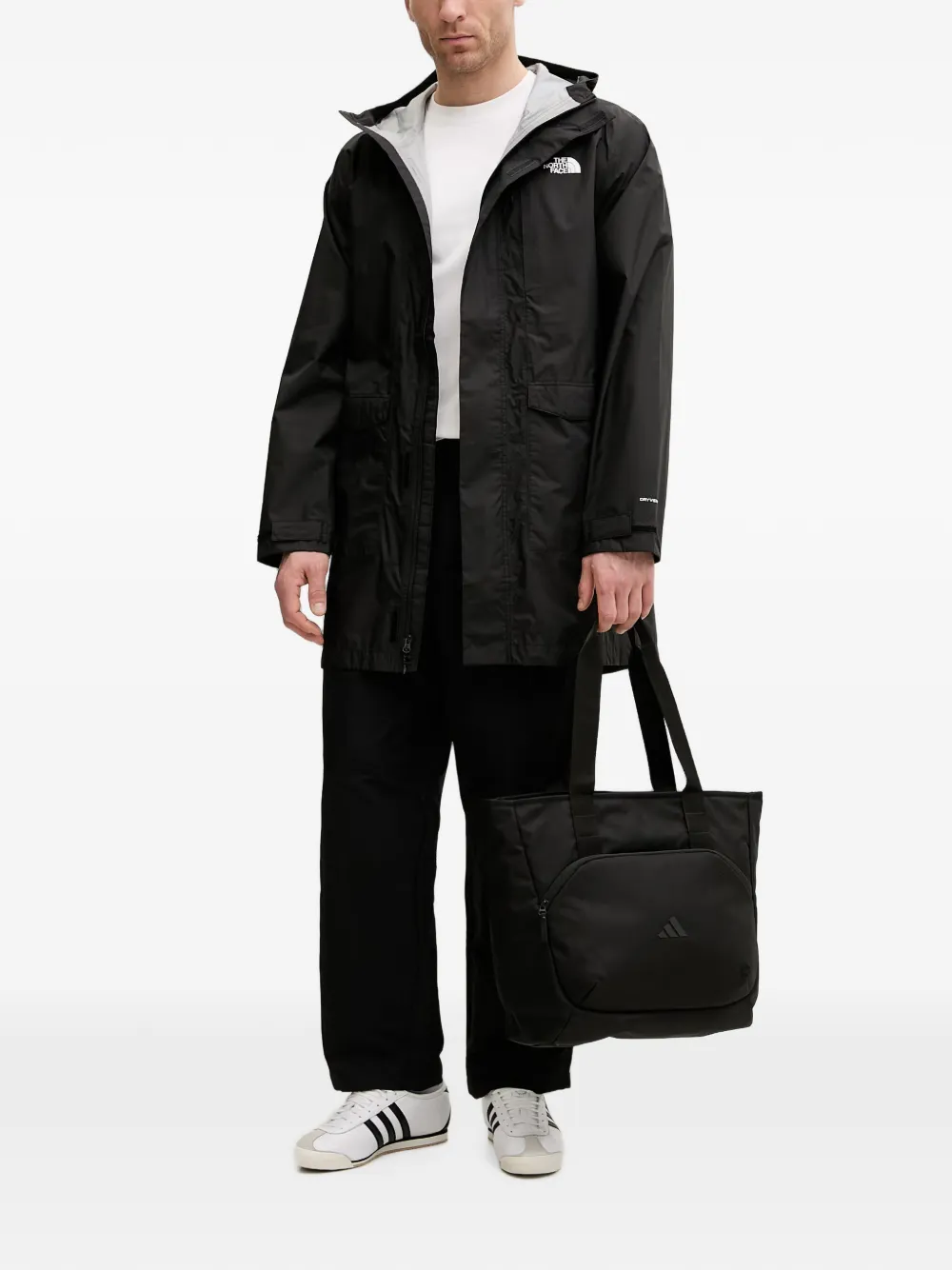 The North Face Packable Shell parka Zwart