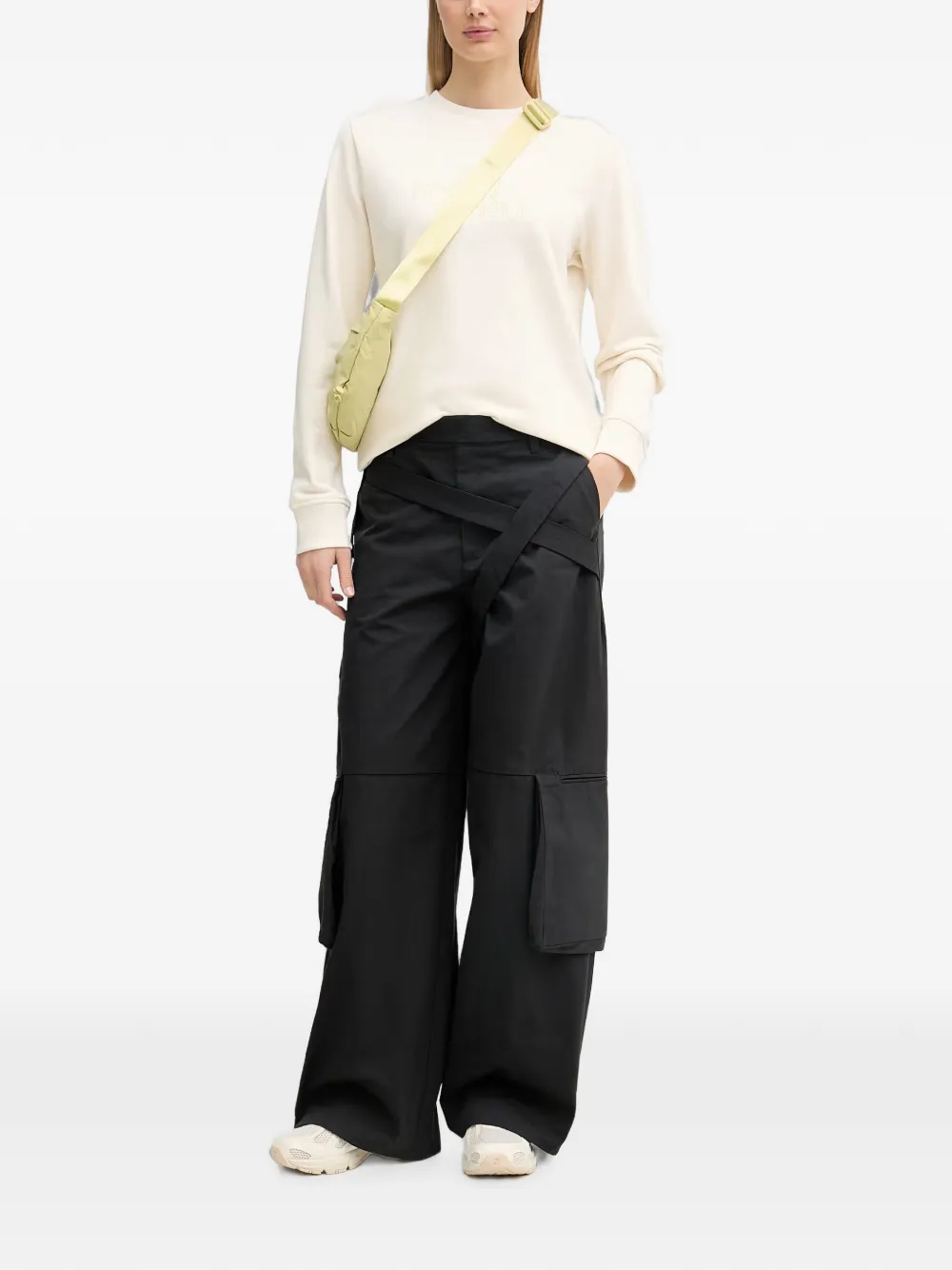 The North Face Light Drew Peak sweater met geborduurd logo Beige