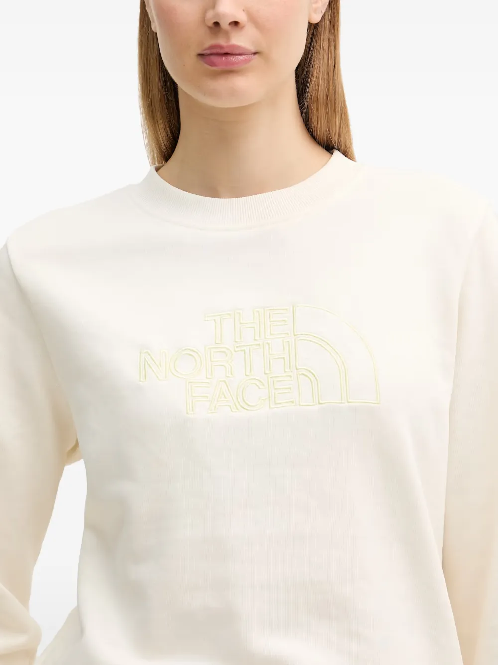 The North Face Light Drew Peak sweater met geborduurd logo Beige