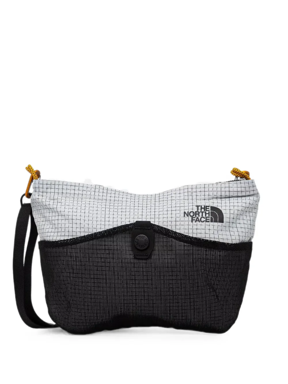 The North Face Clyffe grid-print mesh-panel shoulder bag - Bianco