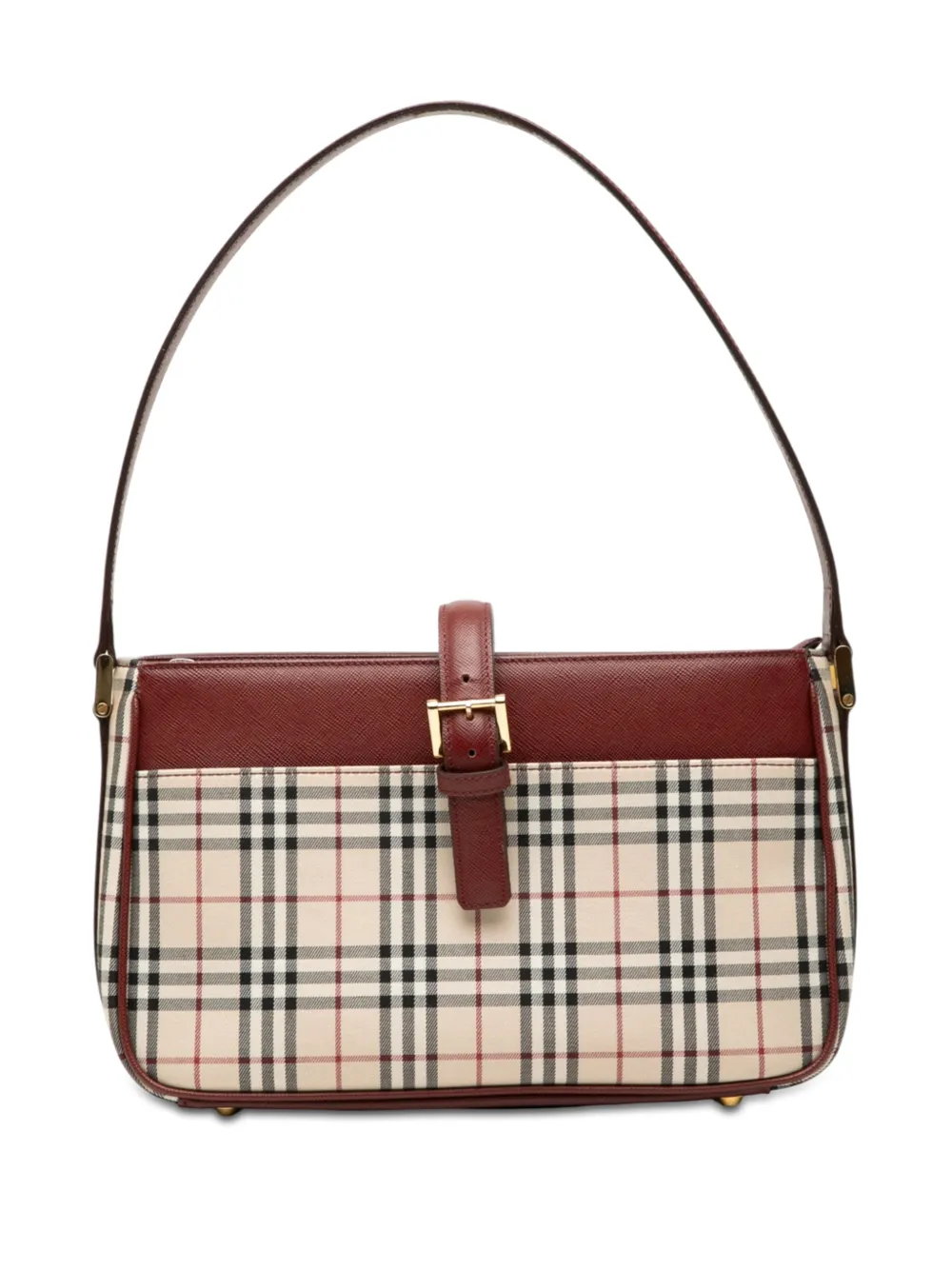 Burberry Pre-Owned 2000-2017 House Check Canvas shoulder bag - Neutrals